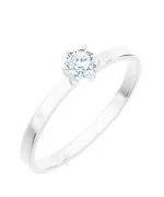 Prsten Bonore - Bílé Zlato 585 - Diamant 0,4 Ct