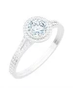 Prsten Bonore - Bílé Zlato 585 - Diamant 0,7 Ct