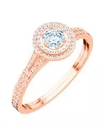 Prsten Bonore - Růžové Zlato 585 - Diamant 0,4 Ct