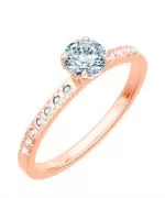 Prsten Bonore - Růžové Zlato 585 - Diamant 0,7 Ct