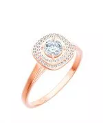 Prsten Bonore - Růžové Zlato 585 - Diamant 0,5 Ct