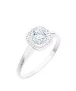Prsten Bonore - Bílé Zlato 585 - Diamant 0,7 Ct