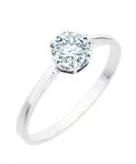 Prsten Bonore - Bílé Zlato 585 - Diamant 1 Ct