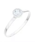 Prsten Bonore - Bílé Zlato 585 - Diamant 0,5 Ct