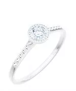 Prsten Bonore - Bílé Zlato 585 - Diamant 0,5 Ct