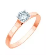 Prsten Bonore - Růžové Zlato 585 - Diamant 1 Ct