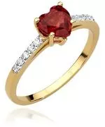 Prsten Bonore - Bílé Zlato 585 - Rubín 1,1 ct