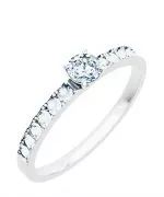 Prsten Bonore - Bílé Zlato 585 - Diamant 0,4 Ct