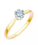 Prsten Bonore - Zlato 585 - Diamant 0,7 Ct