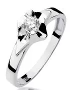 Prsten Bonore - Bílé Zlato 585 - Diamant 0,3 Ct