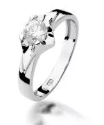 Prsten Bonore - Bílé Zlato 585 - Diamant 0,5 Ct