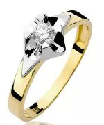 Prsten Bonore - Zlato 585 - Diamant 0,3 Ct