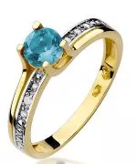 Prsten Bonore - Zlato 585 - Topaz 0,5 Ct
