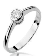 Prsten Bonore - Bílé Zlato 585 - Diamant 0,3 Ct