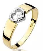 Prsten Bonore - Zlato 585 - Diamant 0,04 Ct