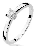Prsten Bonore - Bílé Zlato 585 - Diamant 0,2 Ct