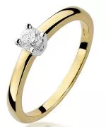 Prsten Bonore - Zlato 585 - Diamant 0,2 Ct