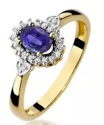 Prsten Bonore - Zlato 585 - Tanzanit 0,4 Ct
