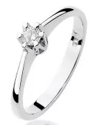 Prsten Bonore - Bílé Zlato 585 - Diamant 0,1 Ct