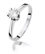 Prsten Bonore - Bílé Zlato 585 - Diamant 0,5 Ct