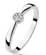 Prsten Bonore - Bílé Zlato 585 - Diamant 0,04 Ct
