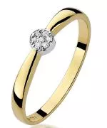 Prsten Bonore - Zlato 585 - Diamant 0,04 Ct