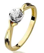 Prsten Bonore - Zlato 585 - Diamant 0,1 Ct