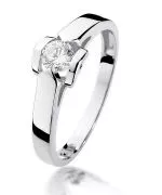 Prsten Bonore - Bílé Zlato 585 - Diamant 0,3 Ct