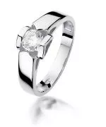 Prsten Bonore - Bílé Zlato 585 - Diamant 0,5 Ct
