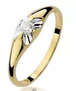Prsten Bonore - Zlato 585 - Diamant 0,1 Ct