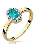 Prsten Bonore - Zlato 585 - Smaragd 0,4 Ct