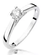 Prsten Bonore - Bílé Zlato 585 - Diamant 0,25 Ct