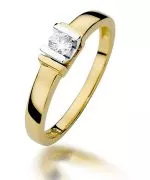 Prsten Bonore - Zlato 585 - Diamant 0,1 Ct