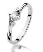 Prsten Bonore - Bílé Zlato 585 - Diamant 0,25 Ct