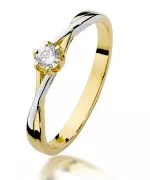 Prsten Bonore - Zlato 585 - Diamant 0,12 Ct