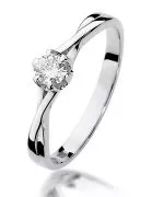 Prsten Bonore - Bílé Zlato 585 - Diamant 0,23 Ct