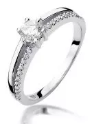 Prsten Bonore - Bílé Zlato 585 - Diamant 0,3 Ct