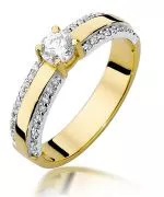Prsten Bonore - Zlato 585 - Diamant 0,25 Ct