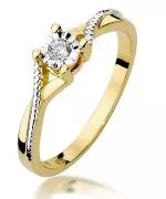 Prsten Bonore - Zlato 585 - Diamant 0,08 Ct