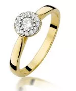 Prsten Bonore - Zlato 585 - Diamant 0,12 Ct