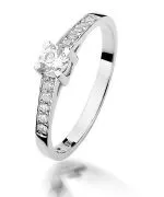 Prsten Bonore - Bílé Zlato 585 - Diamant 0,3 Ct