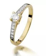 Prsten Bonore - Zlato 585 - Diamant 0,3 Ct