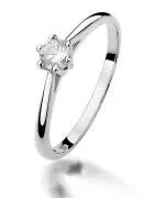 Prsten Bonore - Bílé Zlato 585 - Diamant 0,15 Ct