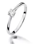 Prsten Bonore - Bílé Zlato 585 - Diamant 0,15 Ct