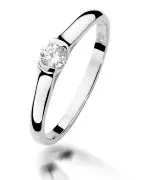 Prsten Bonore - Bílé Zlato 585 - Diamant 0,15 Ct