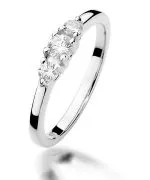 Prsten Bonore - Bílé Zlato 585 - Diamant 0,15 Ct