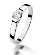 Prsten Bonore - Bílé Zlato 585 - Diamant 0,18 Ct