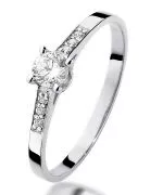 Prsten Bonore - Bílé Zlato 585 - Diamant 0,15 Ct