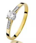 Prsten Bonore - Zlato 585 - Diamant 0,15 Ct