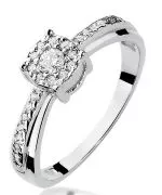 Prsten Bonore - Bílé Zlato 585 - Diamant 0,08 Ct